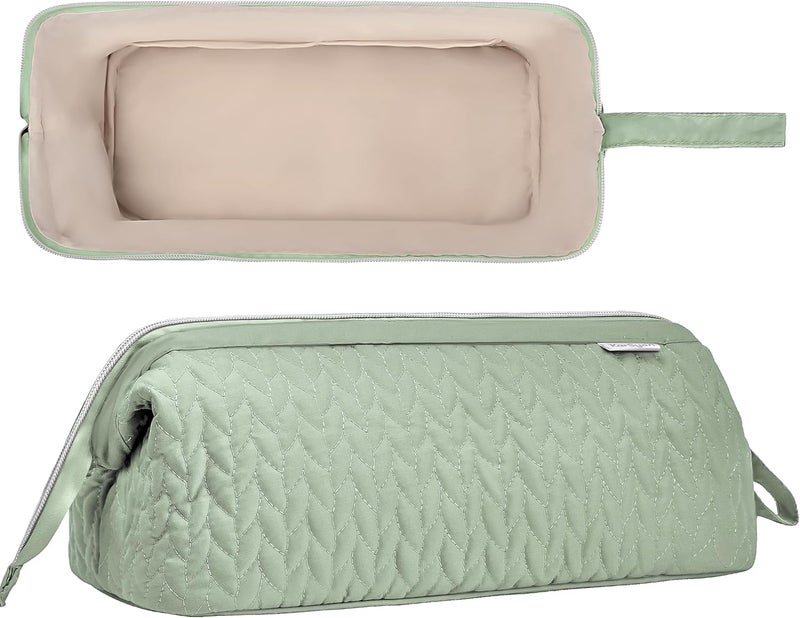 KarSyon Shark Flex Style Case for Airwrap Hair Dryer Brush Revlon Hair Tools Travel Bag Carrying Case Flat Curling Iron Organizer (Sage Green) - Image 2